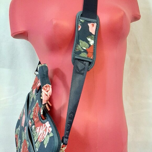 Kayond Crossbody Messenger Laptop Computer Bag Case Blue Pink Red Floral 13 inch - Picture 6 of 13